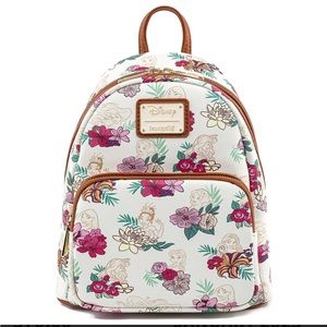 Loungefly Disney Princess Floral Mini-Backpack NWOT